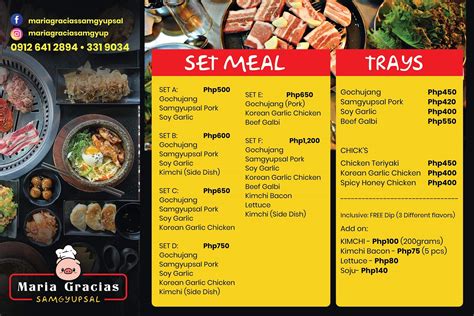 maria gracias samgyupsal menu|UNLI SAMGYUPSAL FOR AS LOW AS 199 ONLY.